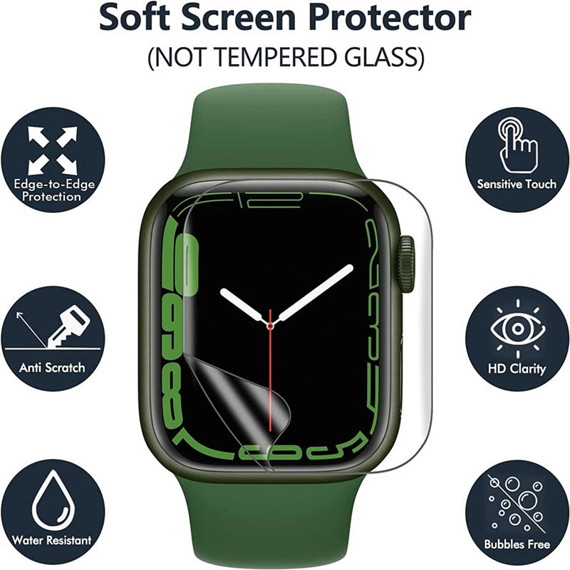 5PCS Hydrogel Film for Apple Watch 9 5 6 10 3 2 1 40MM 44MM 42MM 46MM Screen Protector for Apple Watch Ultra 49MM 7 8 41MM 45MM