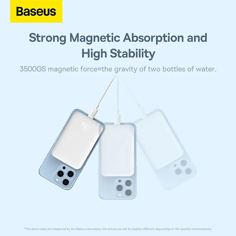 Baseus Magnetic Power Bank 20W 10000mAh Wireless Battery Magsafe Powerbank Portable Charger For iphone 14 13 12