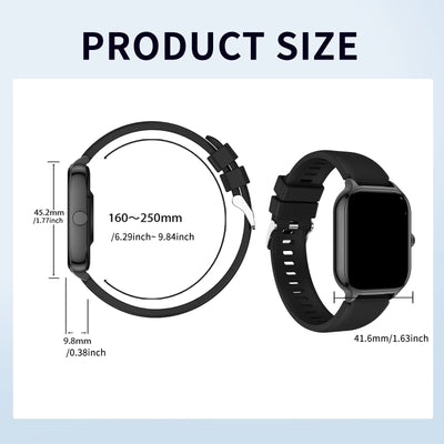 Smart watch wireless calling/dial Sport mode calling reminder and rejection fitness monitoring for iPhone/Andriod