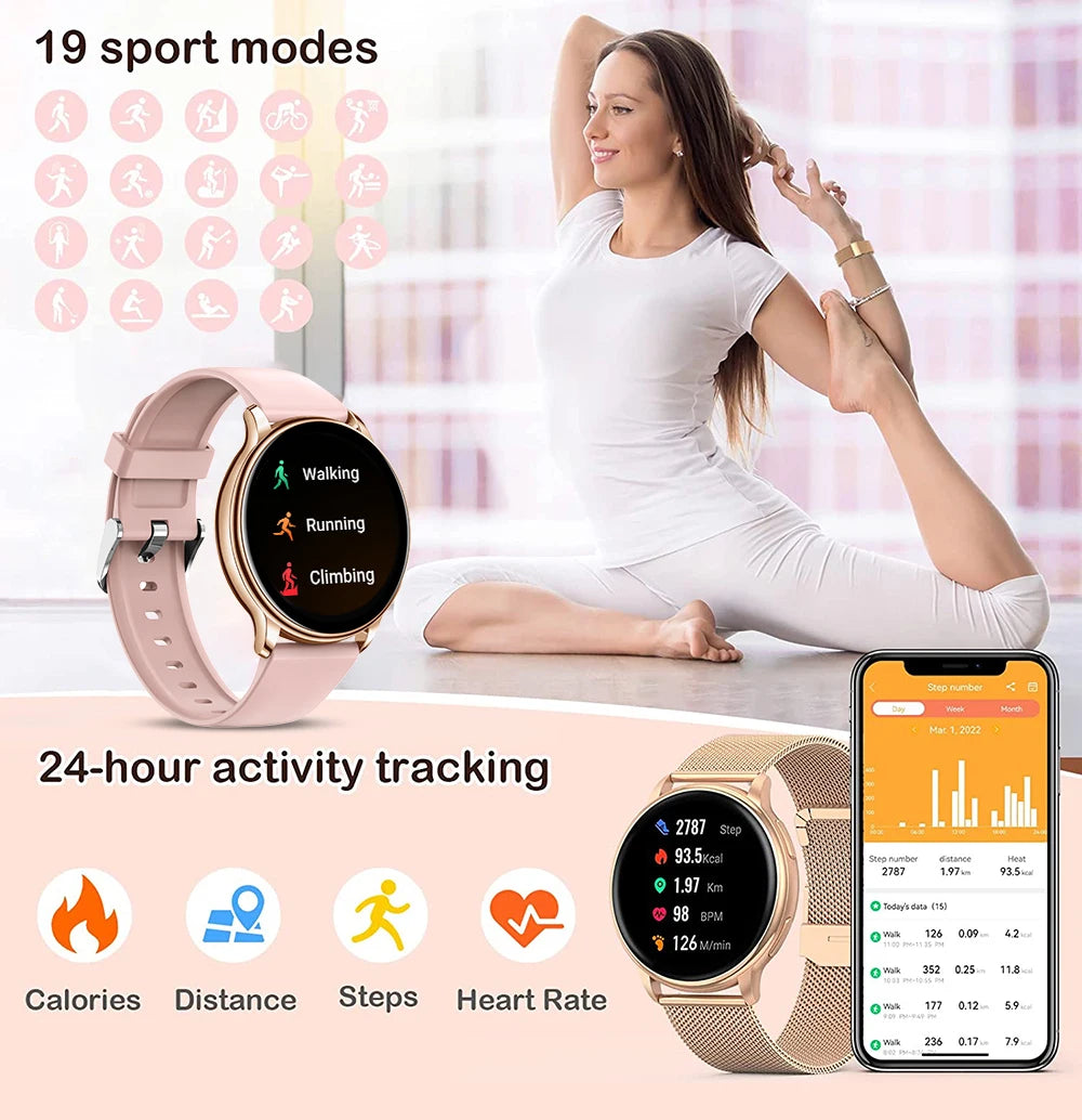 MEVADEN Bluetooth Call Smart Watch Women Custom Dial Watches Men Sport Fitness Tracker Heart Rate Smartwatch For Android IOS Y22