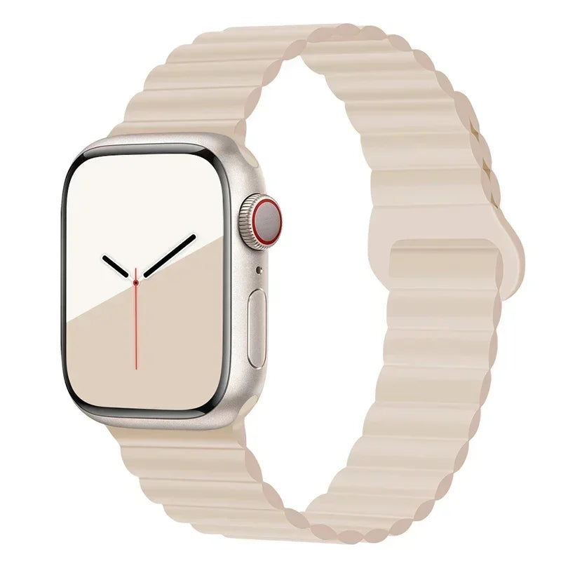 Magnetic Strap For Apple Watch Bands 45mm 38mm 49mm 40mm 42mm 41mm Silicone Sport Bracelet iWatch Series ultra 9 6 5 7 8 se 44mm