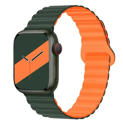 Magnetic Strap For Apple Watch Bands 45mm 38mm 49mm 40mm 42mm 41mm Silicone Sport Bracelet iWatch Series ultra 9 6 5 7 8 se 44mm