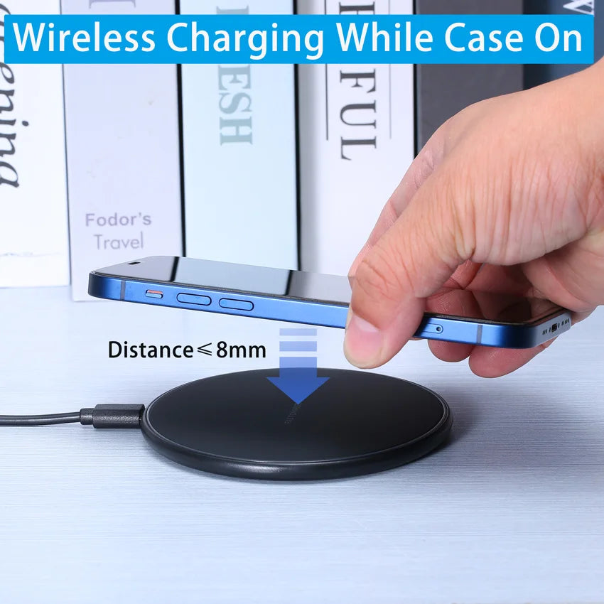 100W Wireless Charger For iPhone 14 13 12 11 Pro XS Max Mini X XR Induction Fast Wireless Charging Pad For Samsung Xiaomi Huawei